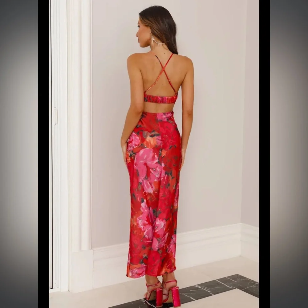 Hello Molly Satin Midi Dress - Picture 2 of 2